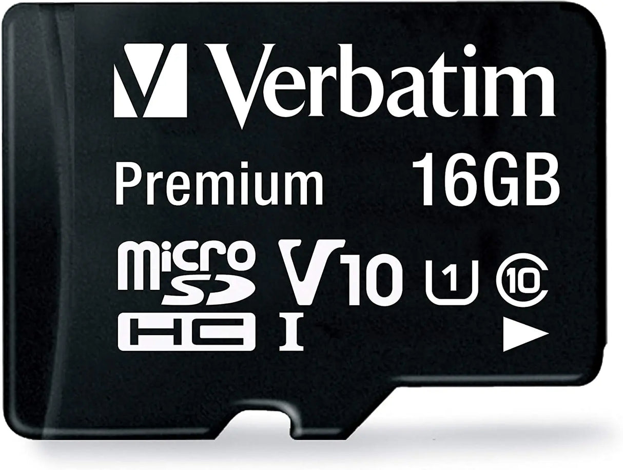 44082 16GB Premium Microsdhc Memory Card with Adapter, UHS-I V10 U1 Class 10, Black