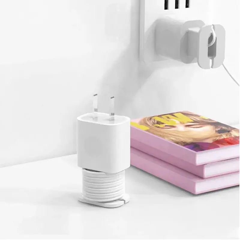 1/4Pc Silicone Charger Protector Universal Travel Cord Organizer Charging Cable Management Cord Winder for Iphone 20/18W Charger