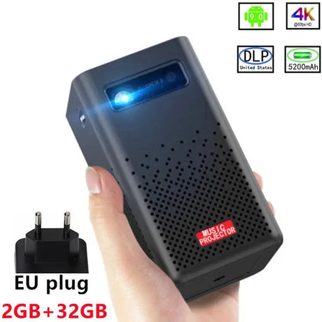 Android Smart Projector WIFI 5G LED DLP 1080P HD 4K Bluetooth 3D Projector on the Same Screen for Mobile and Tablet