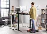 anti Fatigue Mat for Standing Desk with Ergonomic Design, Comfort Standing Desk Mat, Ergonomic Stand up Mat with 2 Massage Bar, Floor Mat for Workplace, Office, Home, Black