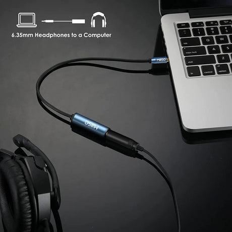 1/4 to 3.5Mm Headphone Adapter, TRS 6.35Mm Female to 3.5Mm Male 1/8 to 1/4 Stereo Audio Adapter for Amplifiers, Guitar, Piano, Home Theater Devices to Phone, Laptop, Headphones - 12Inch/30Cm