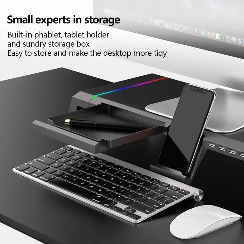 Monitor Stand Riser ABS Laptop PC Screen Stand Organizer Universal Monitor Stand Holder T1 Ergonomic Computer Desktop