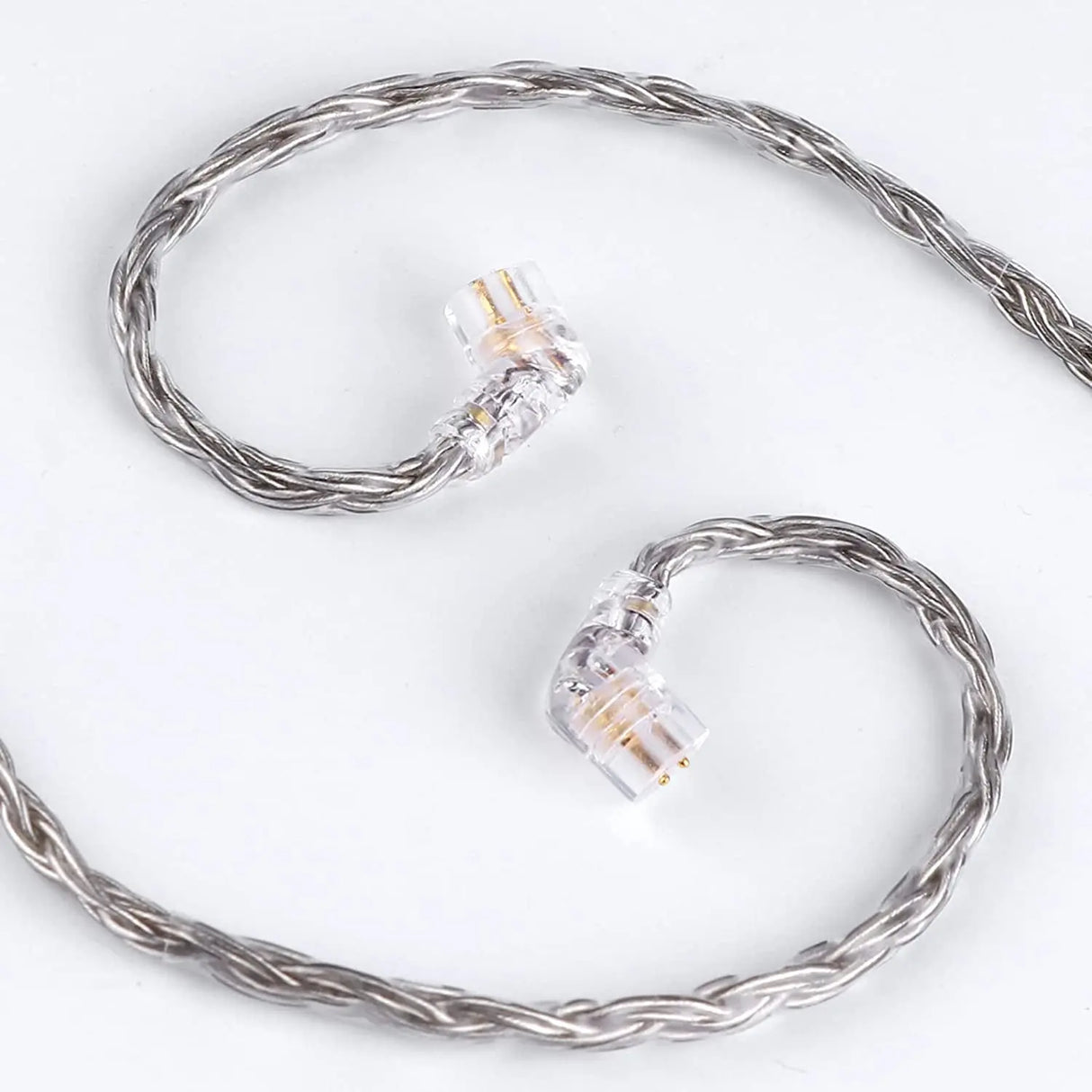 Zonie 16 Core Silver Plated Cable SPC Earphone Cable for KZ ZS10 PRO, ZSX, ZSN Pro, ZS10 Pro Nf2U, Recessed 2Pin Iems(Recessed 2Pin, 2.5Mm, Grey)