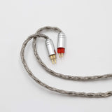 Zonie 16 Core Silver Plated IEM Cable, SPC Earphone Cable, for BL03 TRN V90 V80 AS10 ZS10 ZS6 ES4 ZST ZSR Iems (2Pin-0.78Mm, 3.5Mm, Grey)