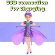 2023 New Induction Flying Fairy Helicopter Suspended Flying Toys Air Gestures Colorful Lights Children'S Educational Toys