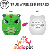 Mini Bluetooth Animal Wireless Speaker for Kids of All Ages - True Wireless Stereo – Pair with Another TWS Pet for Powerful Rich Room-Filling Sound (Scales-Dragon)
