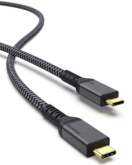 [4Ft] Thunderbolt 4 Cable with 40Gbps Data Sync/ 100W Charging and 8K/5K@60Hz for Thunderbolt 4/3 Monitor, Docking Stations and More