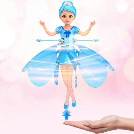 2023 New Induction Flying Fairy Helicopter Suspended Flying Toys Air Gestures Colorful Lights Children'S Educational Toys