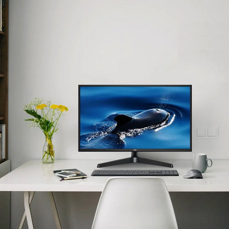 24" FHD (1920 X 1080P) 75Hz Office Monitor with 6Ft HDMI Cable, Black, New
