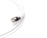 3 Feet, White - RG6 Coax Cable for TV - 3 FT Coaxial Cable for TV - Flexible Coaxial Cable - Short Coaxial Cable 3 Feet - CL2 Coaxial TV Cable - Dual-Shielded Coax - 3 Foot (0.9 Meters), White