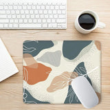 Mouse Pad, Square Anti-Slip Rubber Gaming Mousepad, Premium-Textured & Waterproof Mouse Mat with Stitched Edge, Cute Office Mouse Pads for Women Men Computer Laptop, 10" X 8", Abstract Art