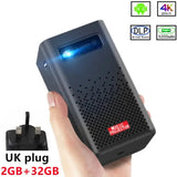 Android Smart Projector WIFI 5G LED DLP 1080P HD 4K Bluetooth 3D Projector on the Same Screen for Mobile and Tablet