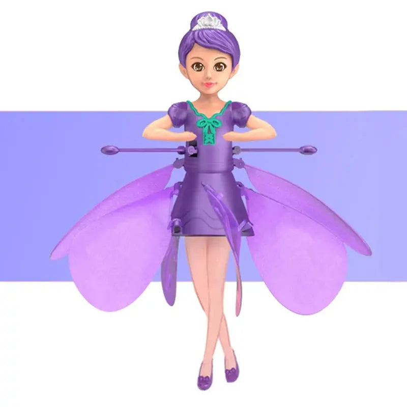 2023 New Induction Flying Fairy Helicopter Suspended Flying Toys Air Gestures Colorful Lights Children'S Educational Toys