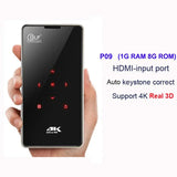 HD Portable Mini 3D 4K DLP Projector Android 9.0 5G WIFI Mobile Pocket Beamer Smartphone Home Video Game Proyector