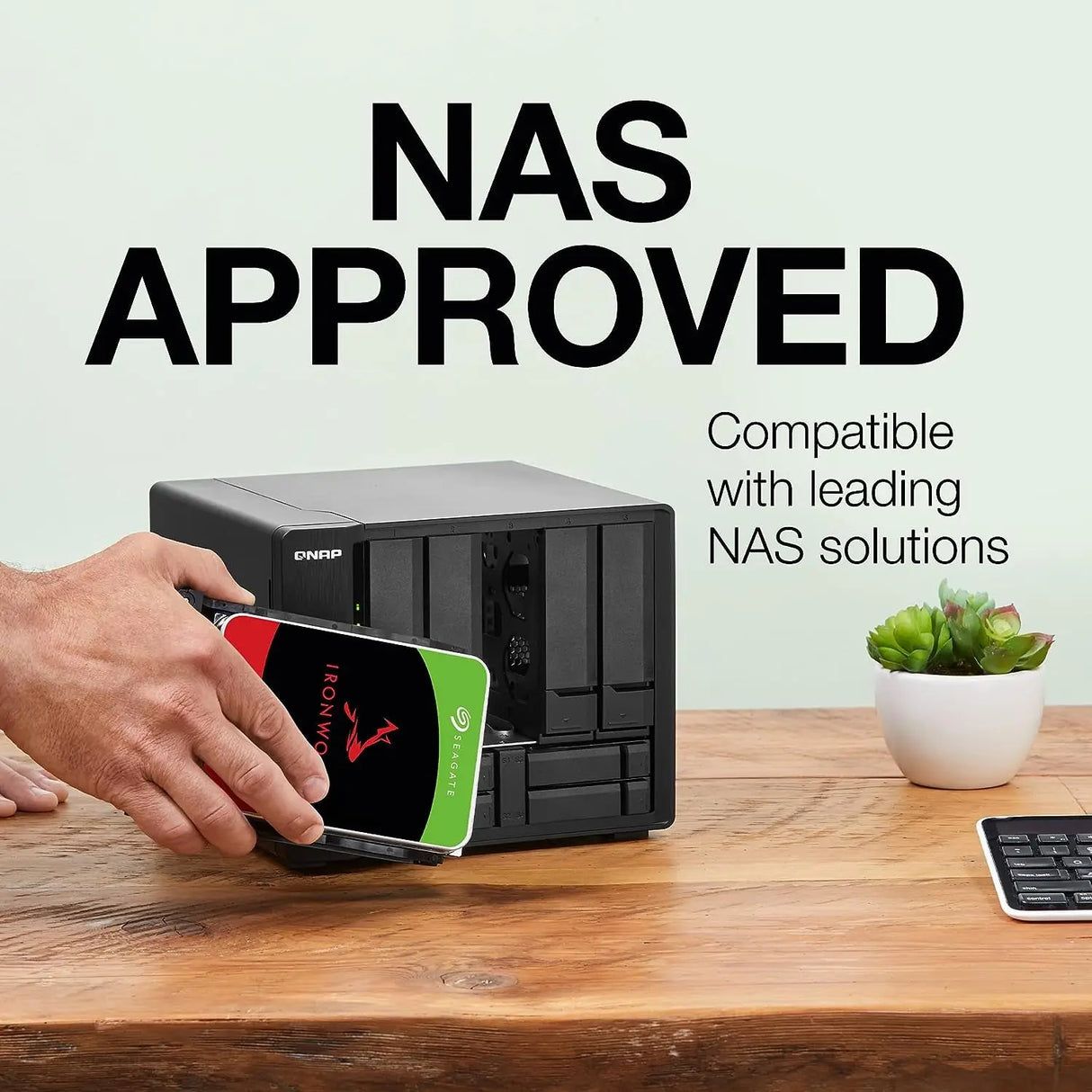 Ironwolf 12TB NAS Internal Hard Drive HDD – 3.5 Inch SATA 6Gb/S 7200 RPM 256MB Cache for RAID Network Attached Storage – Frustration Free Packaging (ST12000VNZ008)