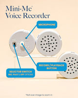 20-Seconds Multi-Message Voice Recorder - Audio Recorder for Plush & Stuffed Toys – Digital Voice Recorder with Playback – Kids Customizable Mini Voice Recorder - Battery Included – 1 Pack