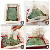 10Pcs S L Reusable Cat Feces Filter Hands Free Pet Cat Excrement Liners Elastic Cat Sand Bag Filter Hygienic Litter Box Liners
