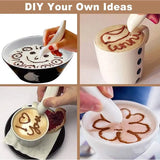 Electrical Latte Art Pen for Coffee Cake Spice Pen Creative Cake Decoration Pen Coffee Carving Pen Baking Pastry Tools Stencils