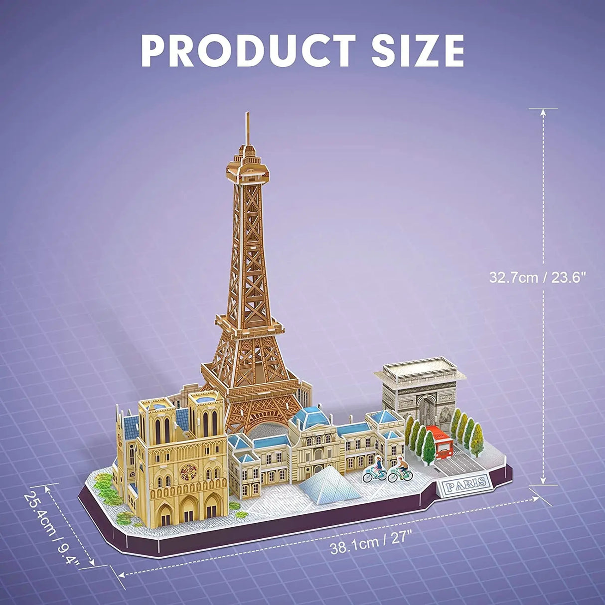 3D Puzzles for Kids Ages 8-10 12-14 Pairs Cityline Arts Crafts for Girls Ages 8-12 Architecture STEM Projects for Kids Ages 8-12, Toys Gifts for 8 Year Old Girls Eiffel Tower, Notre Dame De Paris