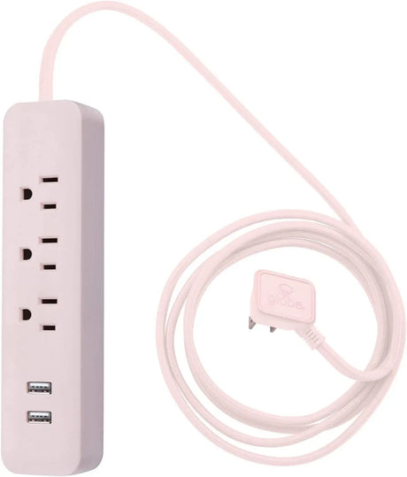 - 78257 Designer Series Power Strip, Rose 3 Outlet