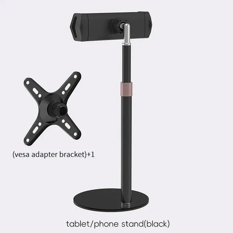 Portable Monitor Stand Height Adjustable Vesa Monitor Tablet Stand Free Standing Low Profile Desk Mount Monitor Support