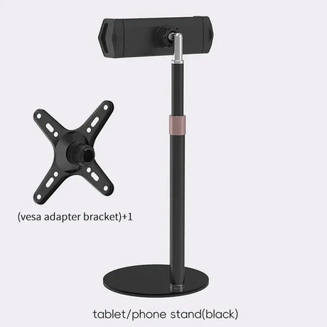 Portable Monitor Stand Height Adjustable Vesa Monitor Tablet Stand Free Standing Low Profile Desk Mount Monitor Support