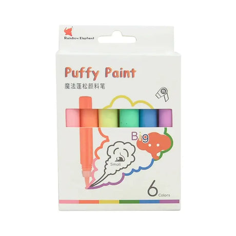3D Magic Popcorn Pens Puffy Paint Bubble Pen for Greeting Birthday Cards Kids Children 3D Art Pens Kids Gifts School Stationery
