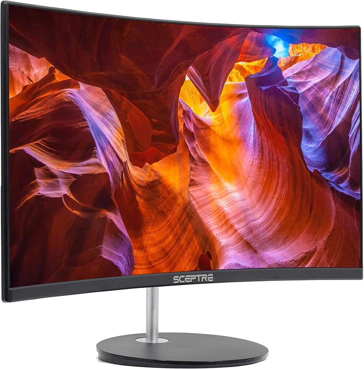 Curved 24-Inch Gaming Monitor 1080P R1500 98% Srgb HDMI X2 VGA Build-In Speakers, VESA Wall Mount Machine Black (C248W-1920RN Series)