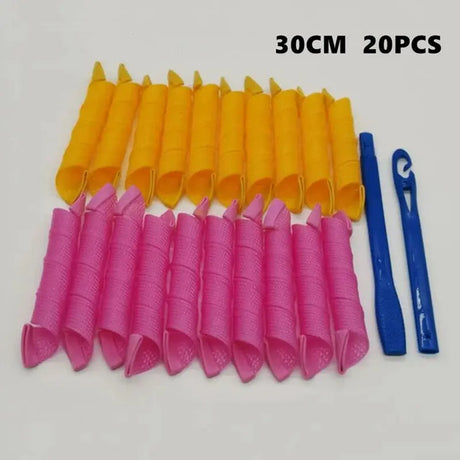 10Pcs Heatless Hair Curler No Heat Hair Rollers Sleeping Soft Spiral Curls Lazy Perm Curling Rod Wave Formers Hair Styling Tools