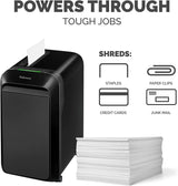 ‎Powershred LX22M 20-Sheet 100% Jam-Proof Micro Cut Paper Shredder for Office and Home, Black 5263501
