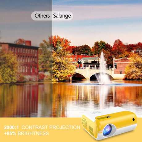 2800 Lumen Mini Led Home Projector P80 Portable Projetor 1080P Support Proyector for Home Video Beamer Children Gift