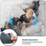 White Gold Marble Mouse Pad,Gaming Creativity Custom Non-Slip Rubber Base Cute Mouse Pads for Computers Laptop Office,9.5"X7.9"X0.12" Inch