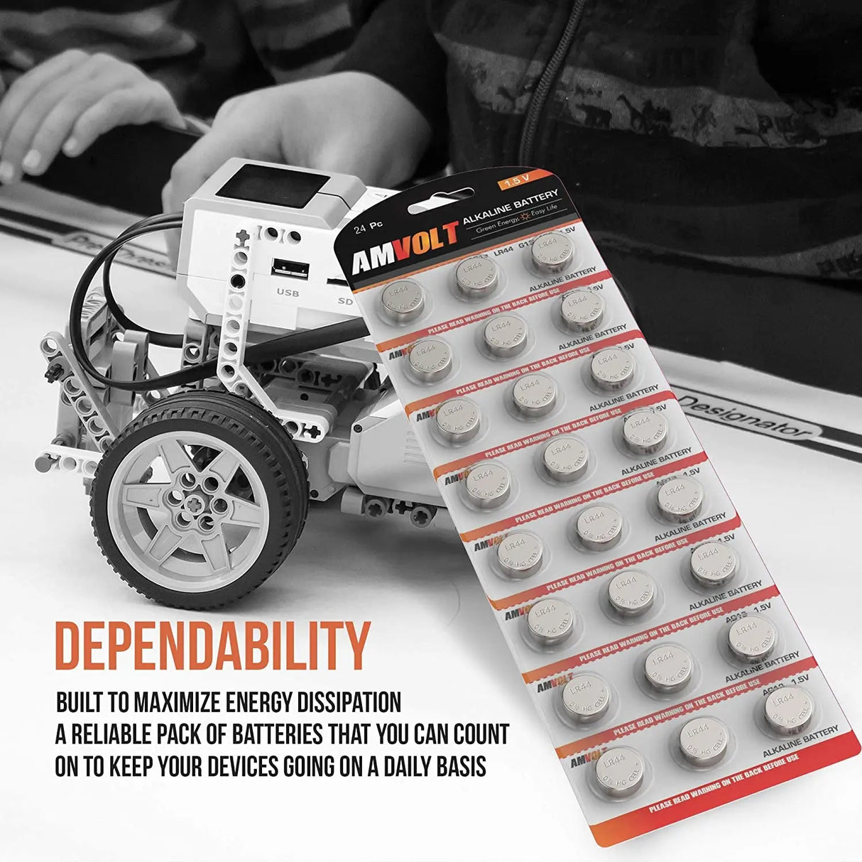 - Pack of 24 LR44 Batteries AG13 SR44 357 303 Premium Alkaline Non Rechargeable Button Battery, 1.5 Volt Small Batteries for Watches Clocks & Electronic Devices