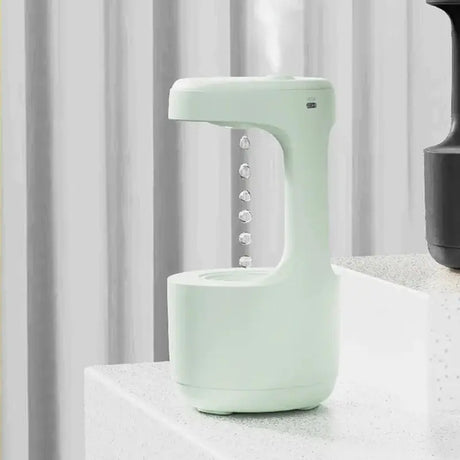 Water Droplet Air Humidifier 800Ml Anti-Gravity Essential Oil Diffuser Night Light Weightless Sprayer Decorations Desk Lamps