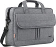 17 Inch Laptop Briefcase, Business Water Resistant Briefcase Carry on Case for for Men Women, Durable Professional Lightweight Portable Gifts Carry on Computer Bag with Strap, Grey