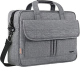 17 Inch Laptop Briefcase, Business Water Resistant Briefcase Carry on Case for for Men Women, Durable Professional Lightweight Portable Gifts Carry on Computer Bag with Strap, Grey