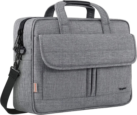 17 Inch Laptop Briefcase, Business Water Resistant Briefcase Carry on Case for for Men Women, Durable Professional Lightweight Portable Gifts Carry on Computer Bag with Strap, Grey