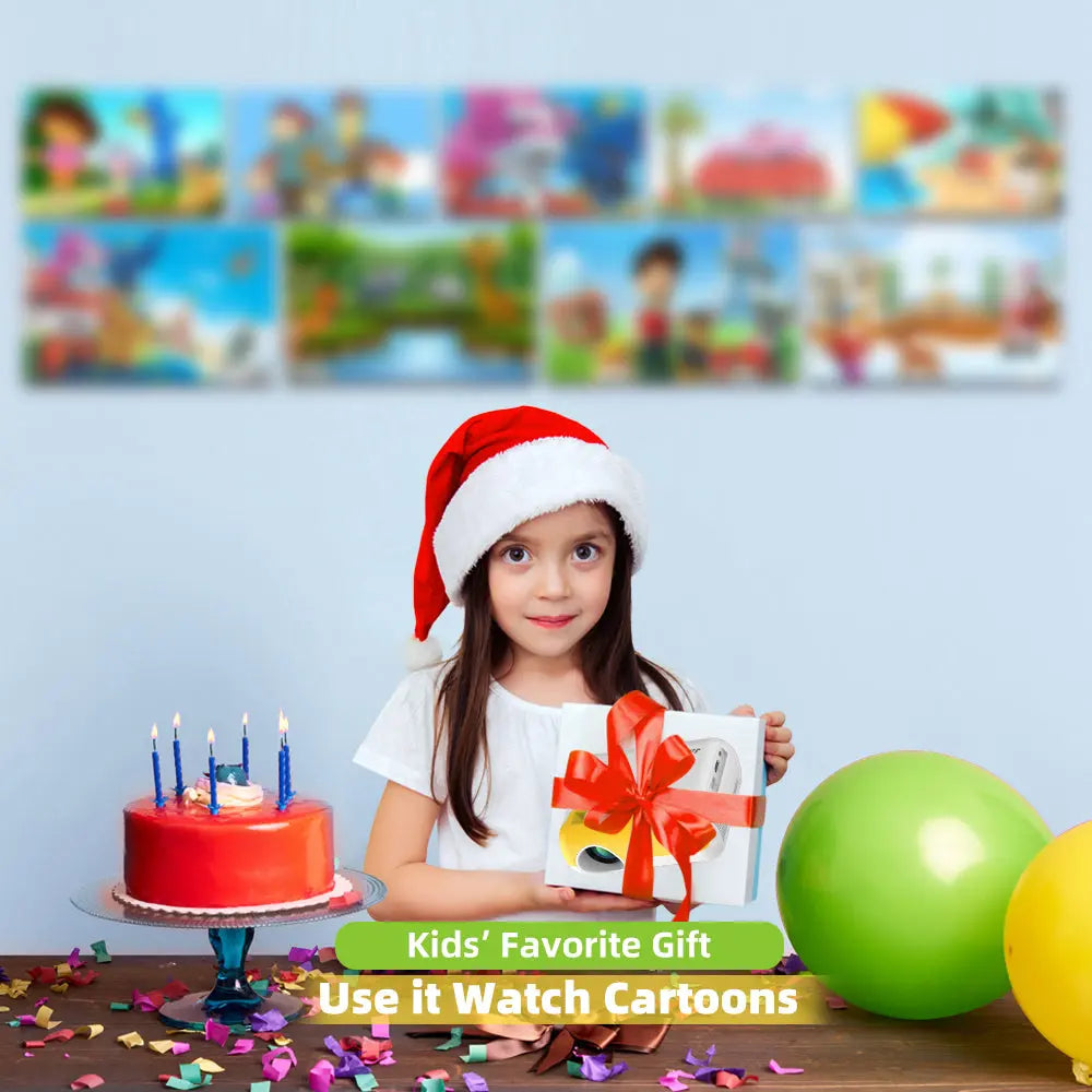 2800 Lumen Mini Led Home Projector P80 Portable Projetor 1080P Support Proyector for Home Video Beamer Children Gift