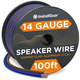 14 Gauge Speaker Wire 100 Ft Cable, 14 AWG Speaker Wire Cable, True Spec Soft Touch Cables | Great Use for Car Audio Speaker Wire, Stereos, Home Theater Speakers, Surround Sound
