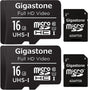 16GB 2-Pack Micro SD Card, FHD Video, Surveillance Security Cam Action Camera Drone, 85Mb/S Micro SDHC UHS-I U1 Class 10