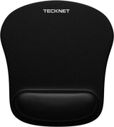 Mouse Pad with Wrist Support, Ergonomic Gaming Mouse Pad Pain Relief, Portable Comfortable Mousepad for Computer, Laptop, Office, Home and Travel, Non-Slip Base, Waterproof Surface, Black