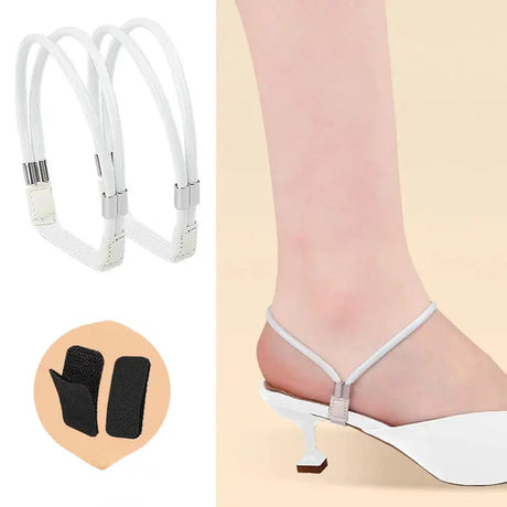 Women Shoelaces Free Triangle Bundle High Heels Adjustable Shoe Belt Ankle Holding Loose Anti-Skid Bundle Laces Tie Straps Band