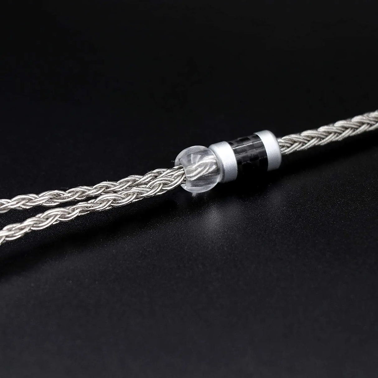 Zonie 16 Core Silver Plated IEM Cable, SPC Earphone Cable, for BL03 TRN V90 V80 AS10 ZS10 ZS6 ES4 ZST ZSR Iems (2Pin-0.78Mm, 3.5Mm, Grey)