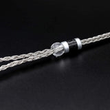 Zonie 16 Core Silver Plated IEM Cable, SPC Earphone Cable, for BL03 TRN V90 V80 AS10 ZS10 ZS6 ES4 ZST ZSR Iems (2Pin-0.78Mm, 3.5Mm, Grey)