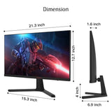 24 Inch High-Performance 165Hz/144Hz 1Ms(Mprt) 100% Srgb Gaming Monitor,Adpitive Sync,3-Side Borderless,Fhd 1080P VA Computer Monitor,Hdmi/Displayport,24E4