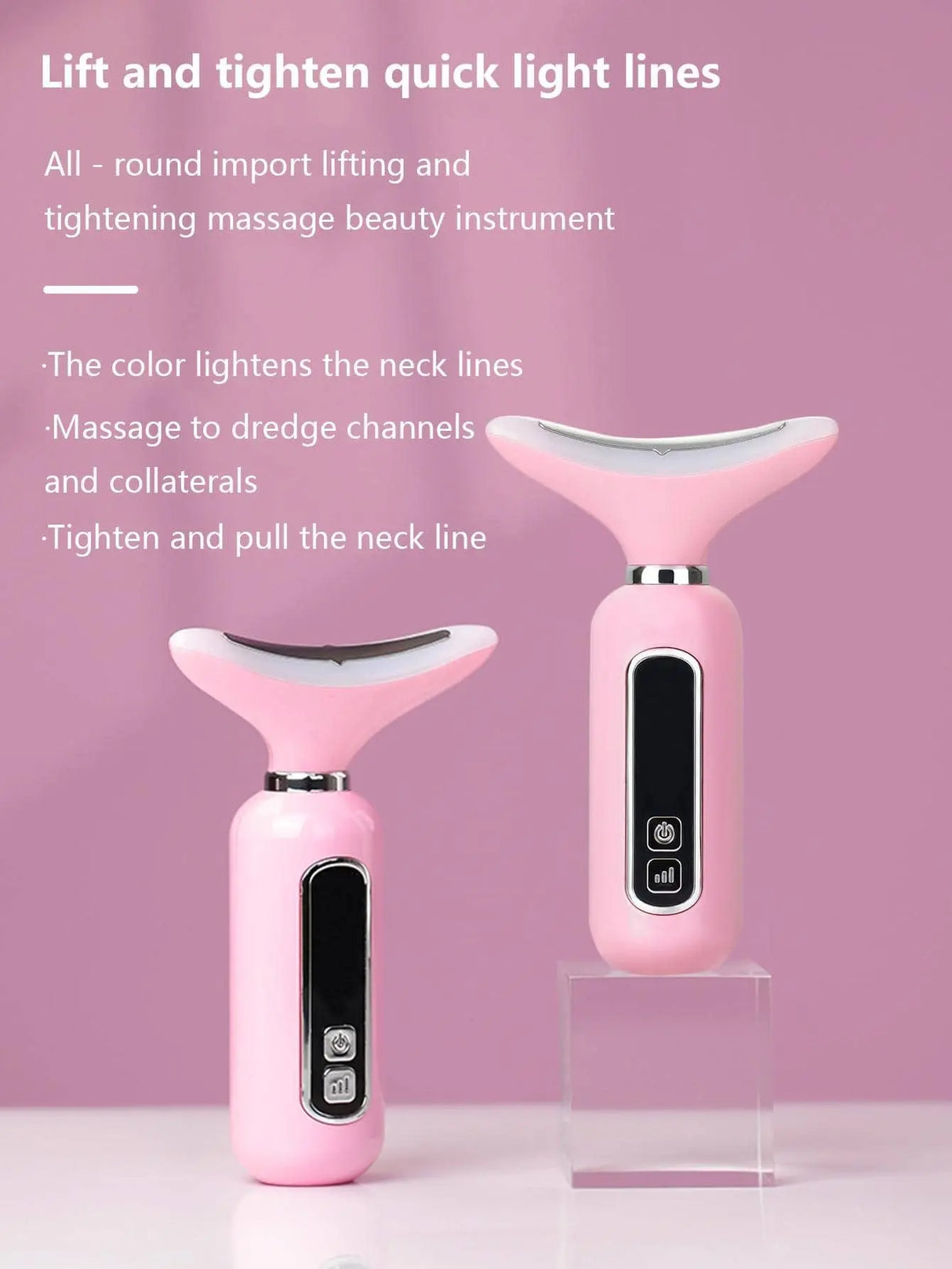 1Pc ABS Neck Beauty Instrument, Modern Neck Beauty Device for Home