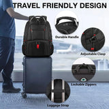 Travel Backpack, Extra Large 50L Laptop Backpacks for Men Women, Water Resistant College Backpacks Airline Approved Business Work Bag with USB Charging Port Fits 17 Inch Computer, Black