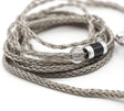 Zonie 16 Core Silver Plated IEM Cable, SPC Earphone Cable, for BL03 TRN V90 V80 AS10 ZS10 ZS6 ES4 ZST ZSR Iems (2Pin-0.78Mm, 3.5Mm, Grey)