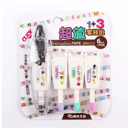 1 Pc Kawaii Animals Mechanical Decorative Correction Tape Corrector Diary Diy Journal Art Supplies Gift Accessories School