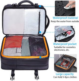 45L Expandable Backpack, Water Resistant, Suitable for Travel, College Laptop Backpack for Men & Women